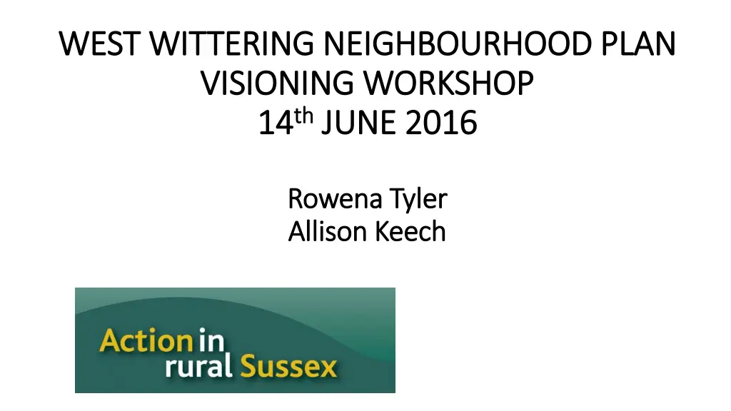 west wittering neighbourhood plan west wittering n.w