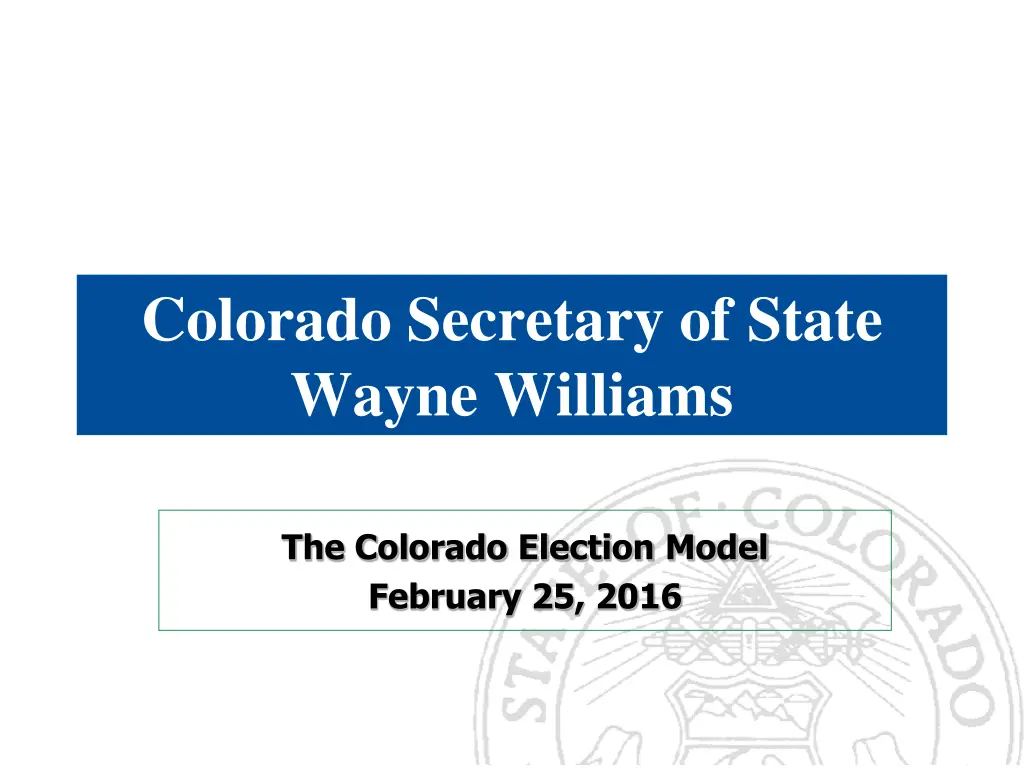 colorado secretary of state wayne williams n.w