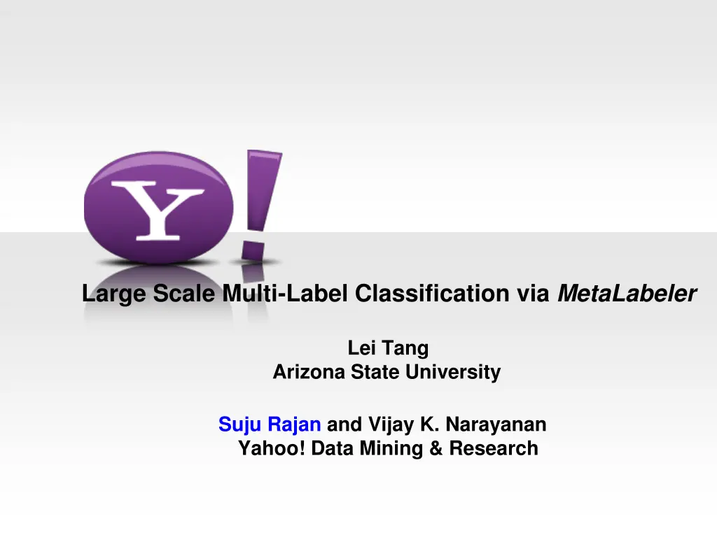 large scale multi label classification n.w