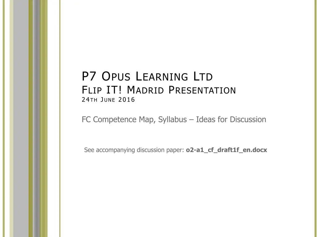 p7 o pus l earning l td f lip it m adrid n.w