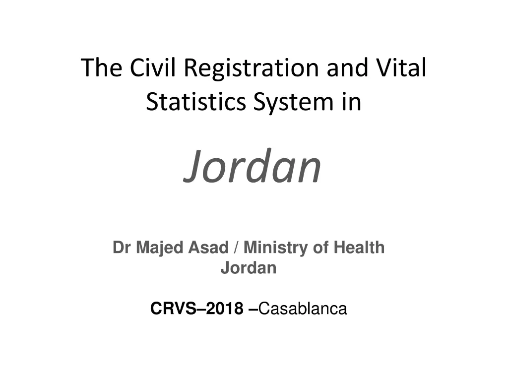 the civil registration and vital statistics n.w