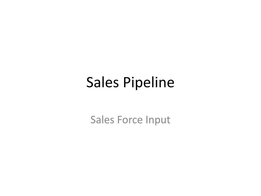 sales pipeline n.w