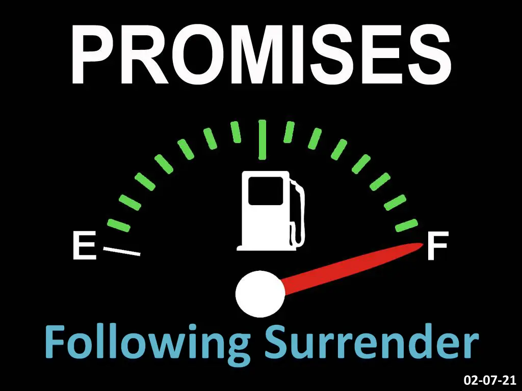 following surrender n.w
