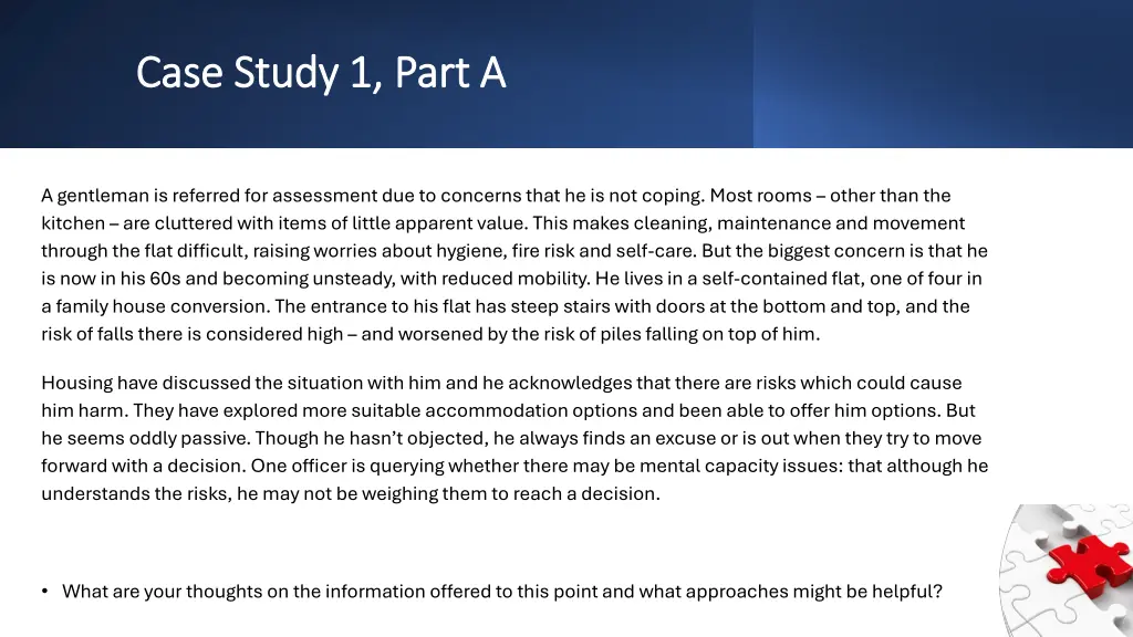 case study 1 part a case study 1 part a n.w