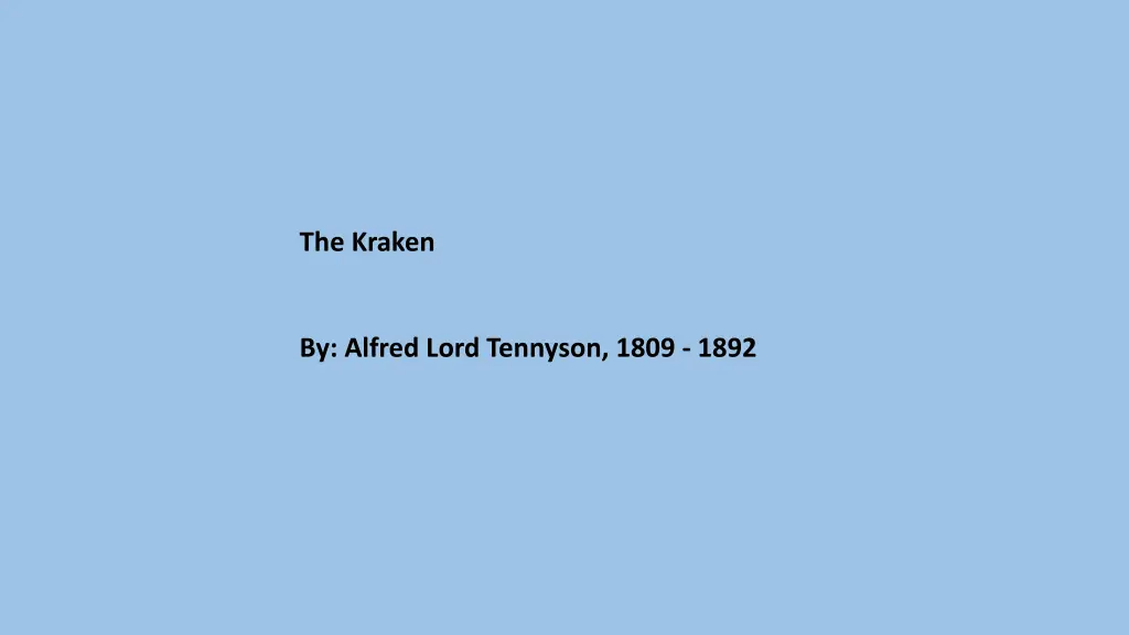 the kraken n.w