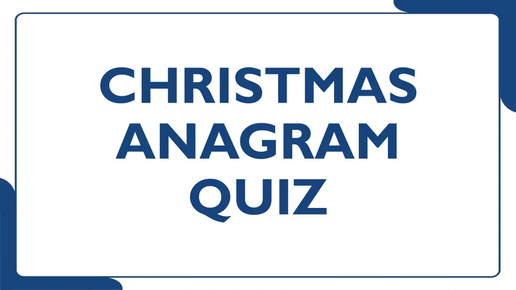 christmas anagram quiz n.w