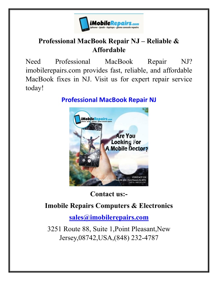professional macbook repair nj reliable affordable n.w