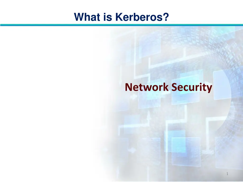 what is kerberos n.w