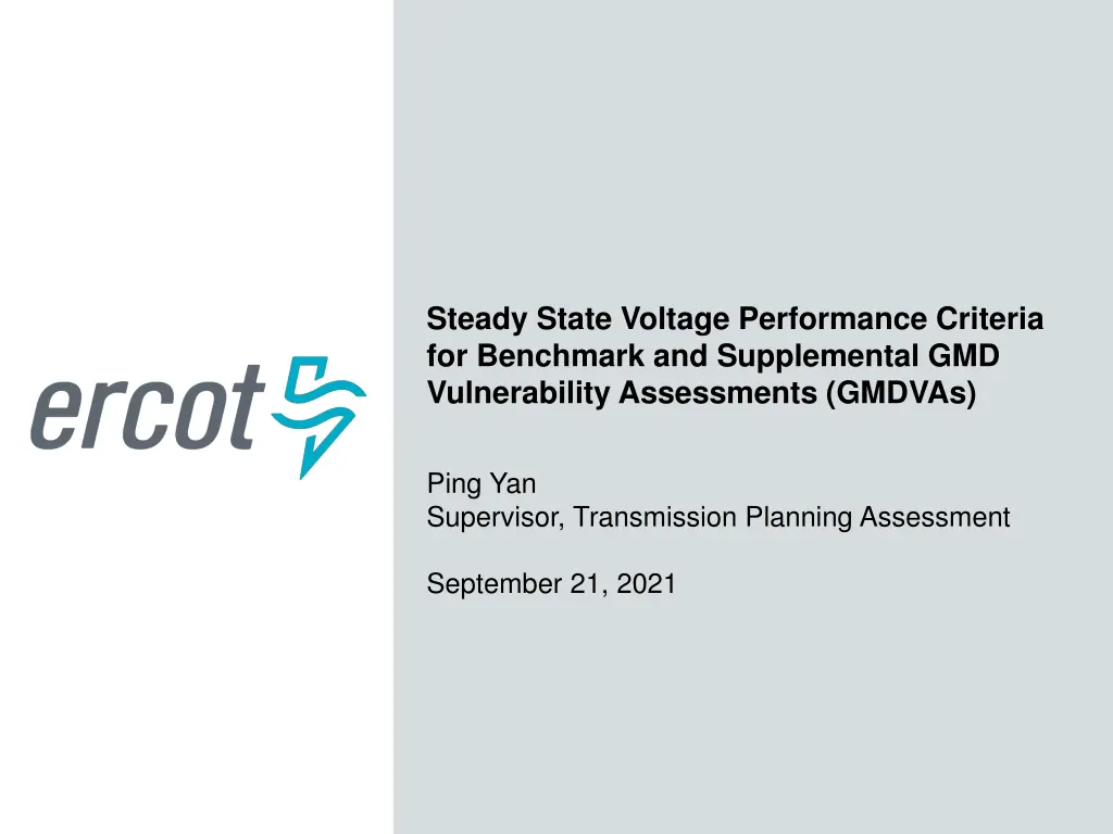 steady state voltage performance criteria n.w