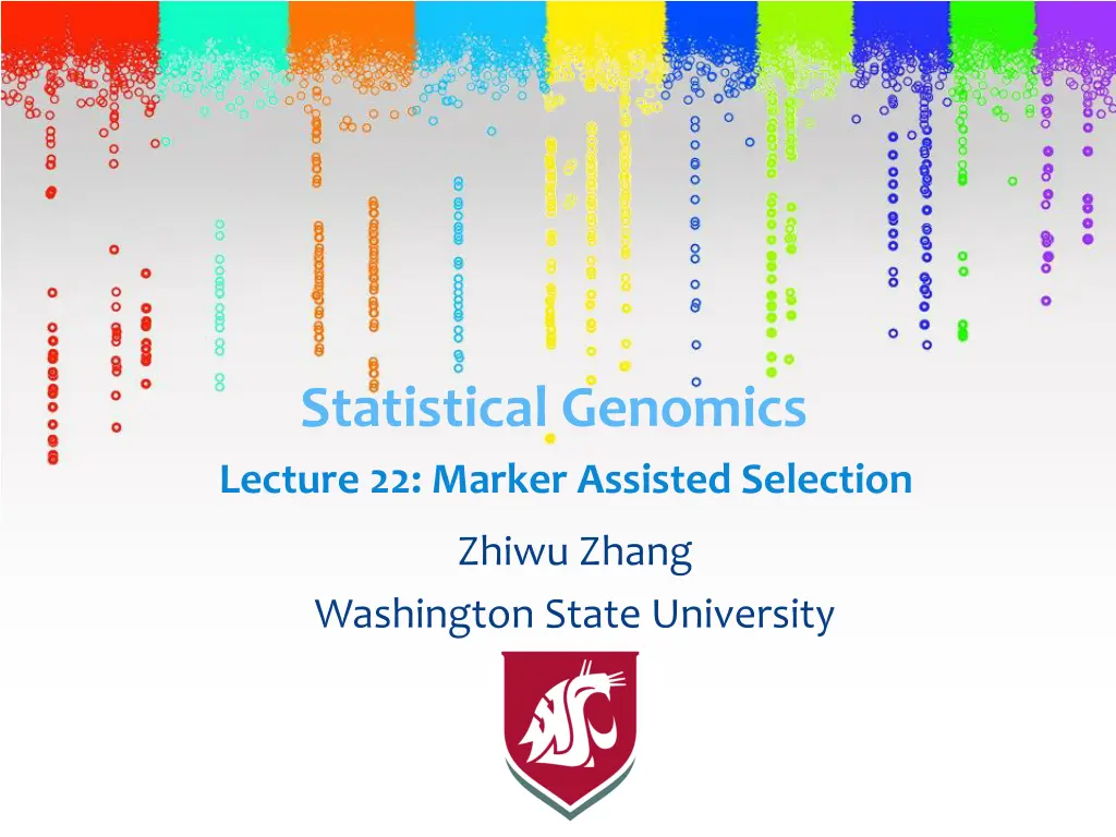 statistical genomics lecture 22 marker assisted n.w