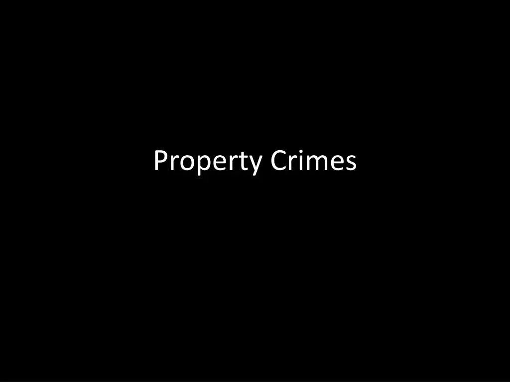 property crimes n.w