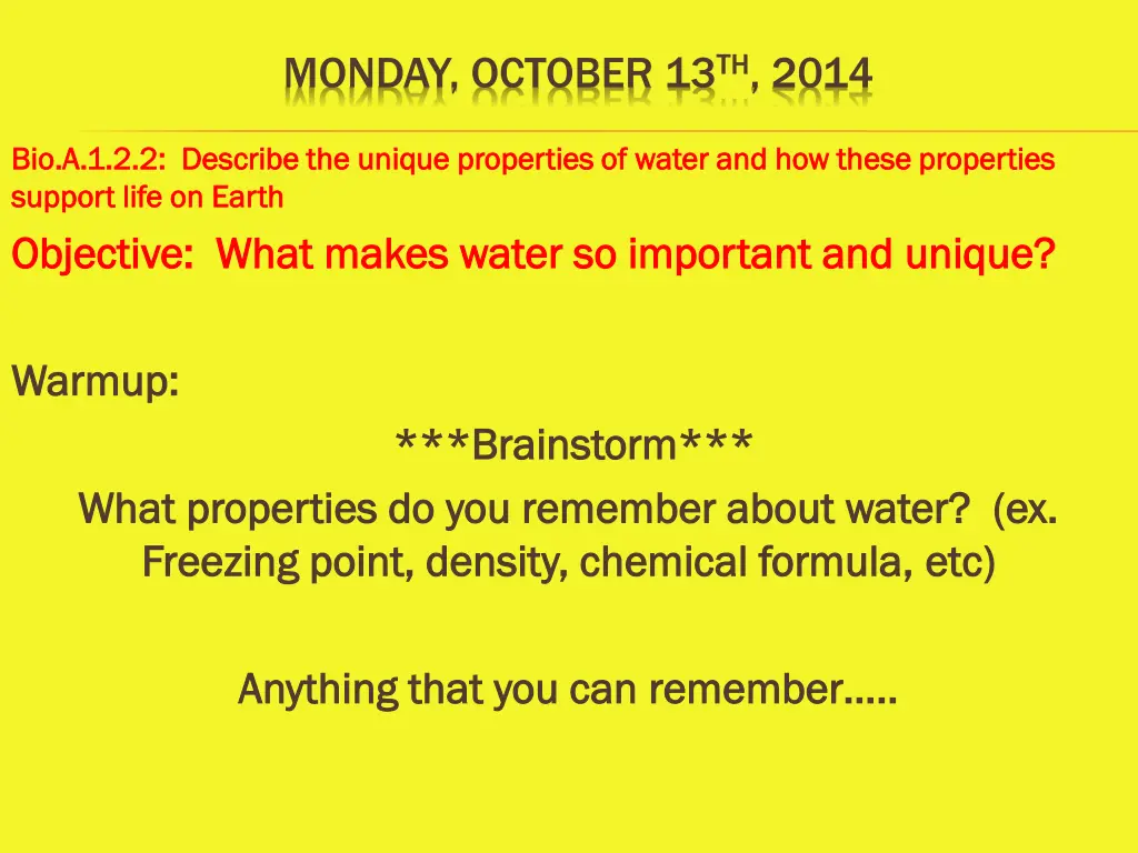 monday october 13 th 2014 n.w