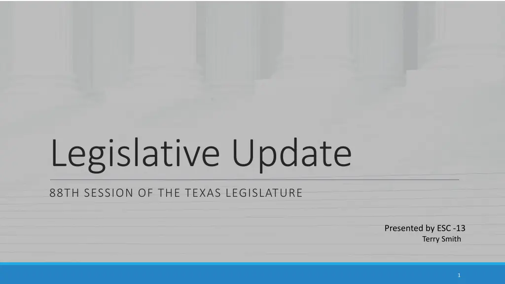 legislative update n.w