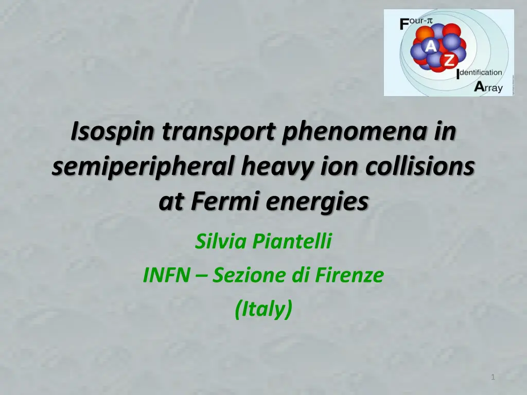 isospin transport phenomena in semiperipheral n.w