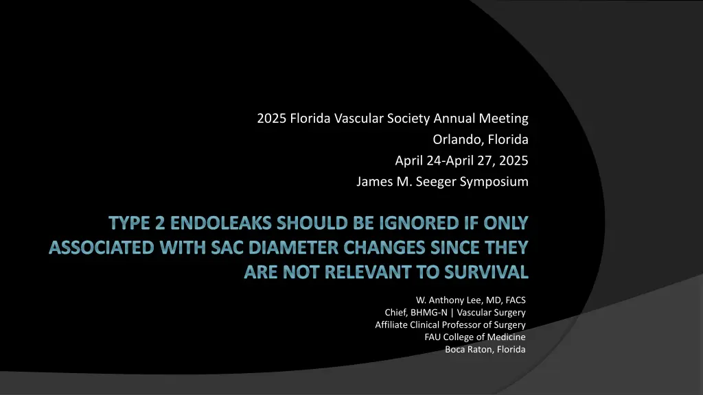 2025 florida vascular society annual meeting n.w