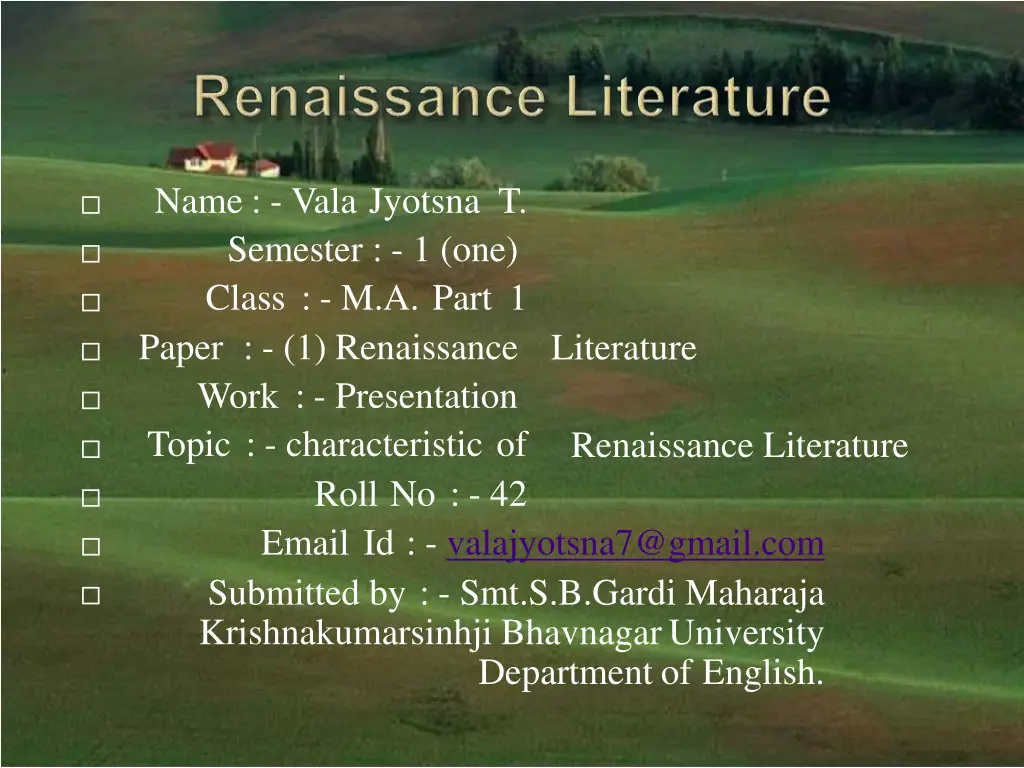 name vala jyotsna t semester 1 one class m a part n.w