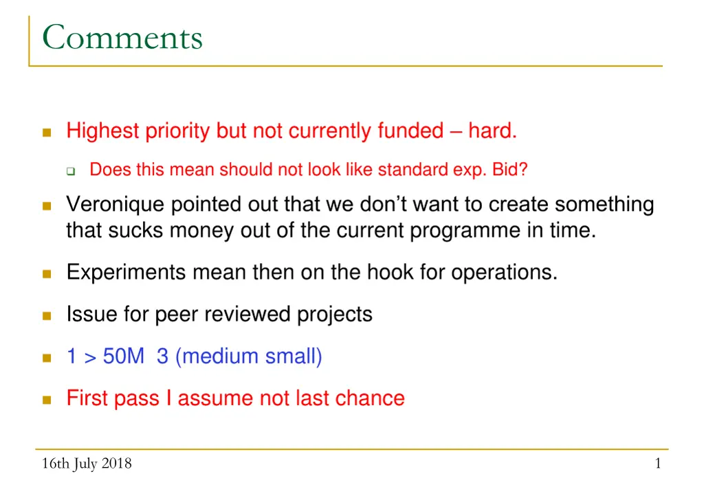 comments n.w