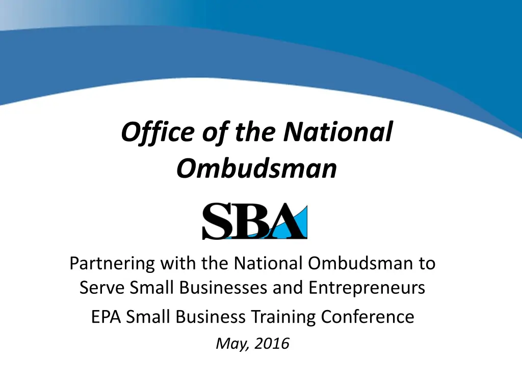 office of the national ombudsman n.w