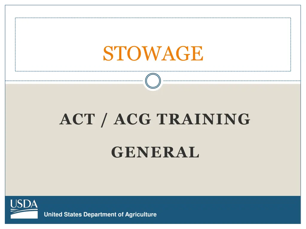 stowage n.w