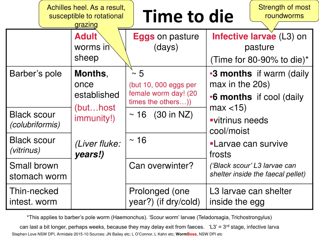 strength of most roundworms n.w