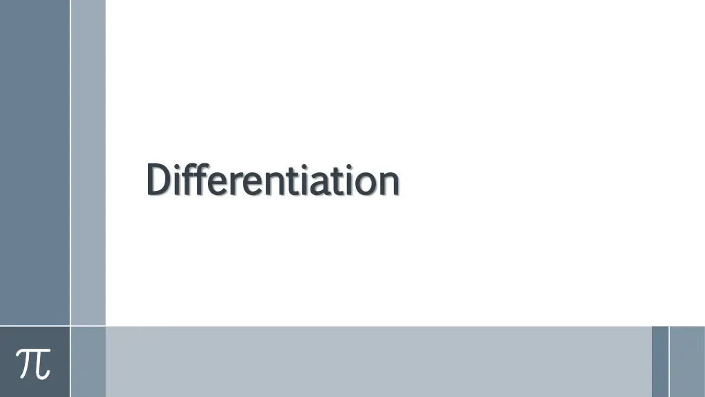 differentiation differentiation n.w
