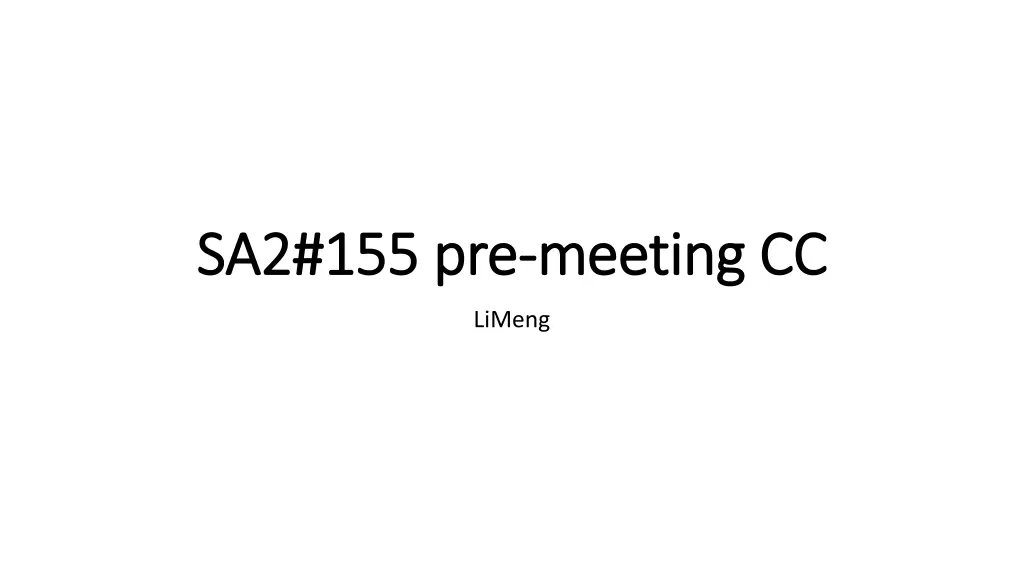 sa2 155 pre sa2 155 pre meeting cc n.w