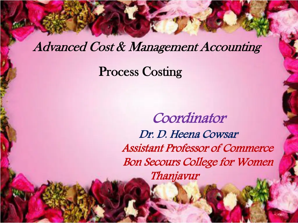 advanced cost management accounting advanced cost n.w