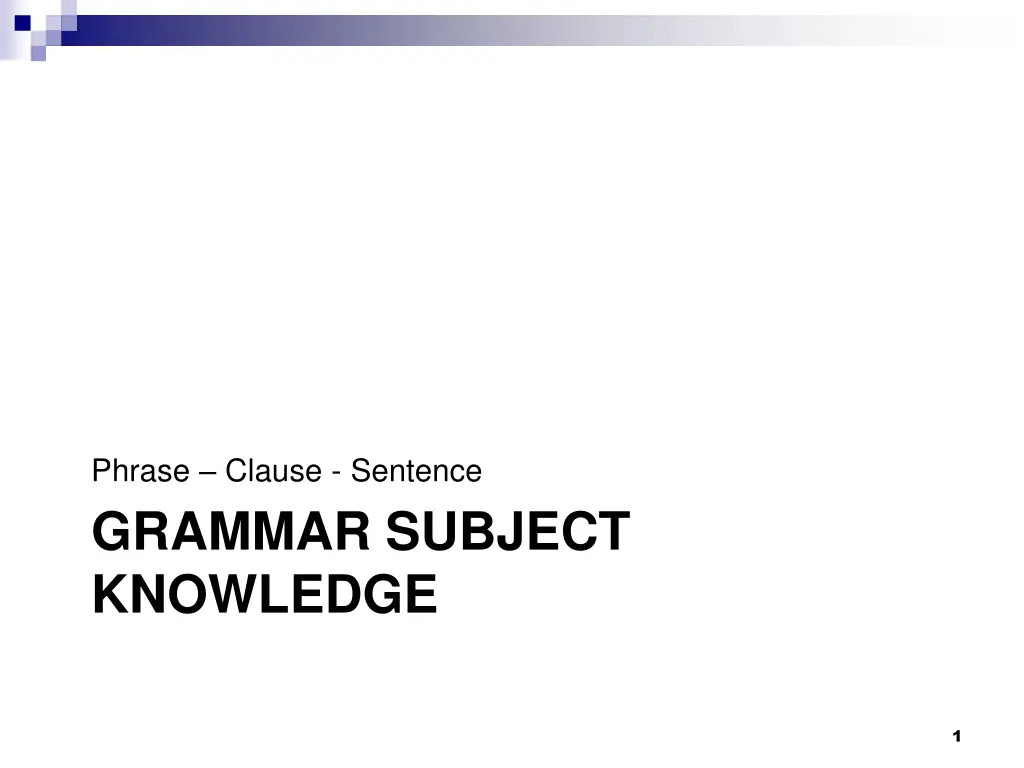 phrase clause sentence n.w