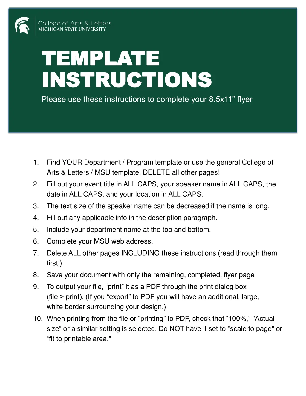 template template instructions instructions n.w