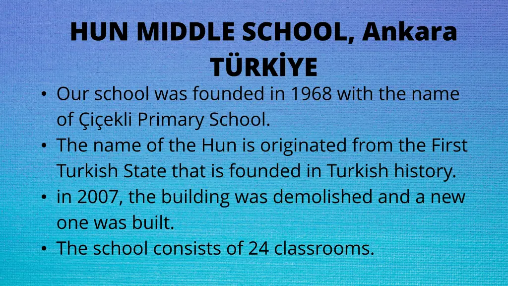 hun middle school ankara t rk ye our school n.w