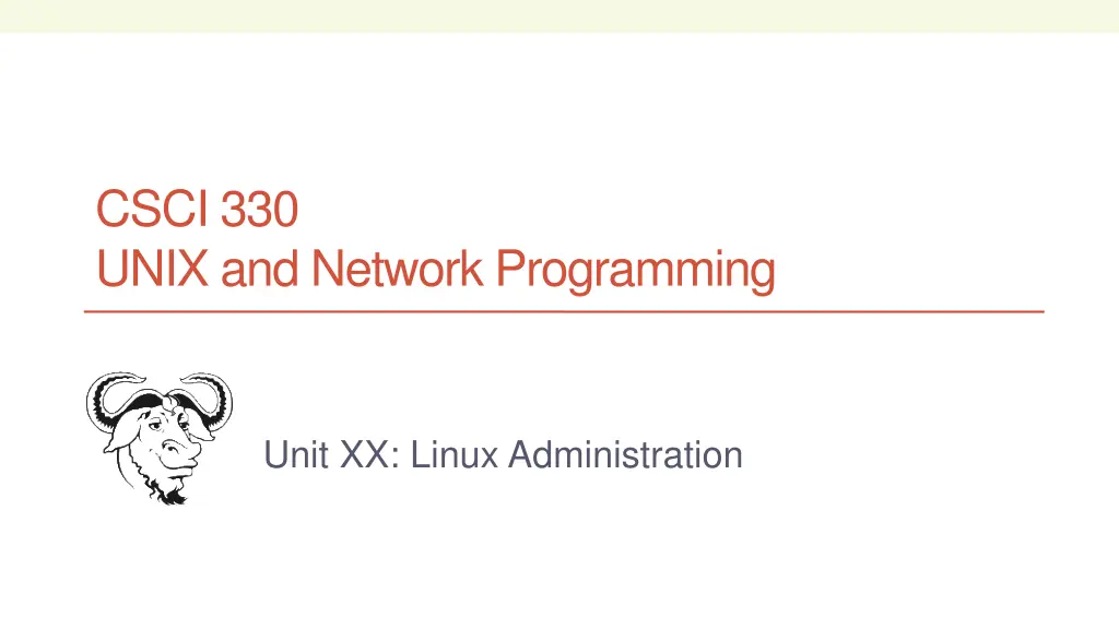 csci 330 unix and network programming n.w