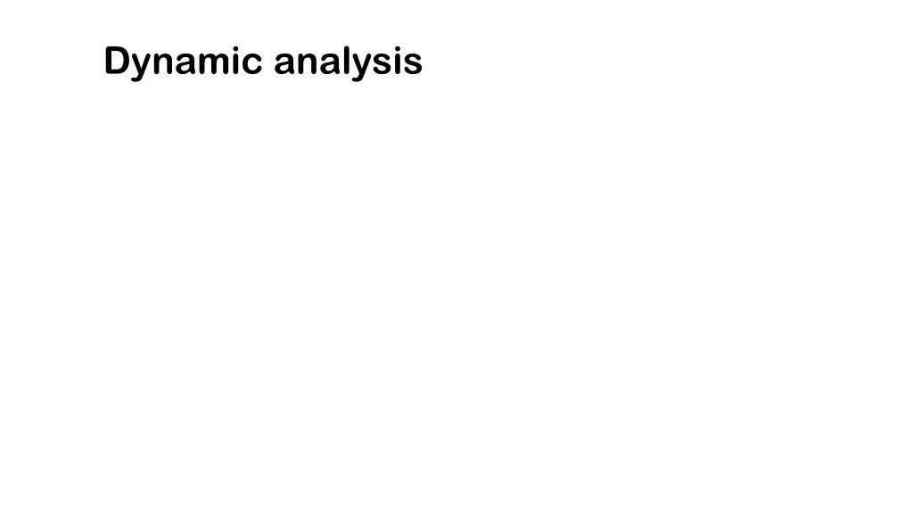 dynamic analysis n.w
