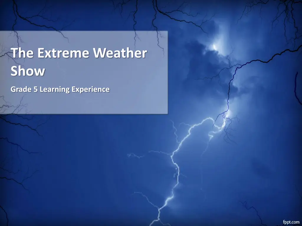 the extreme weather show n.w