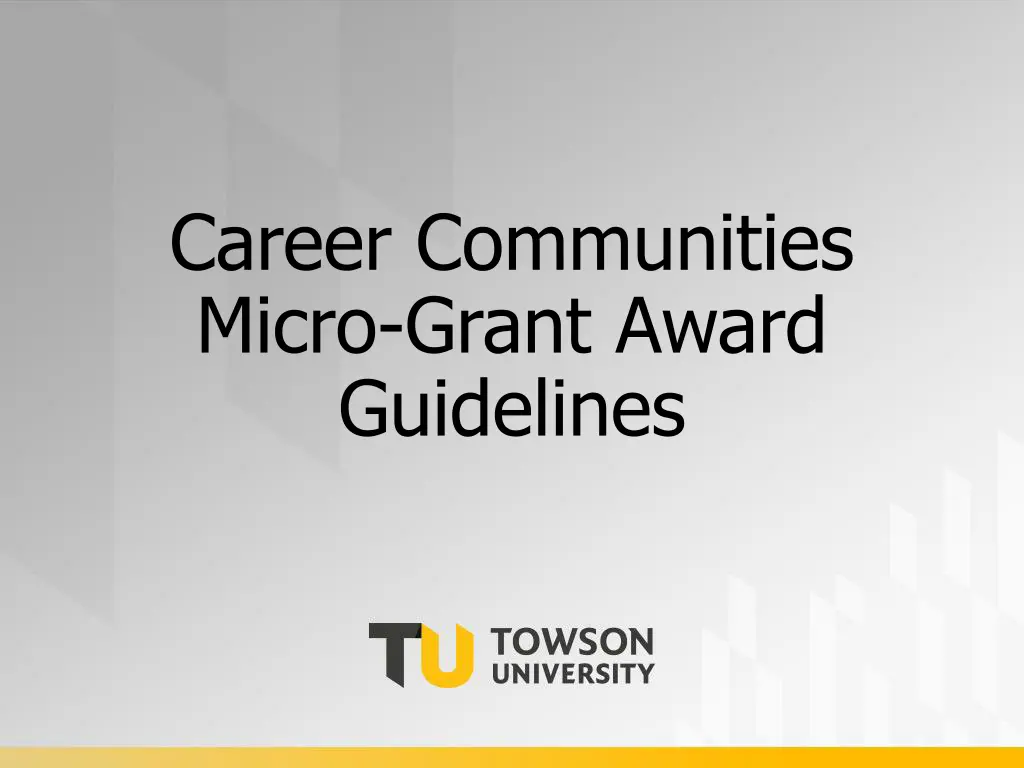 career communities micro grant award guidelines n.w