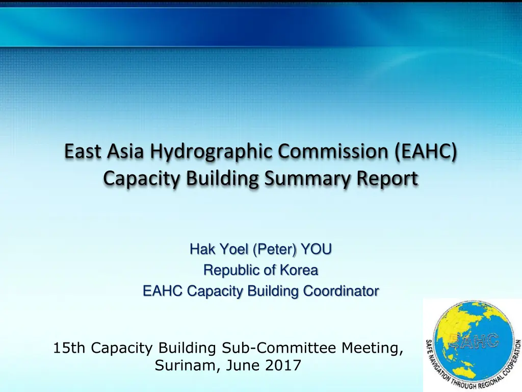 east asia hydrographic commission eahc capacity n.w