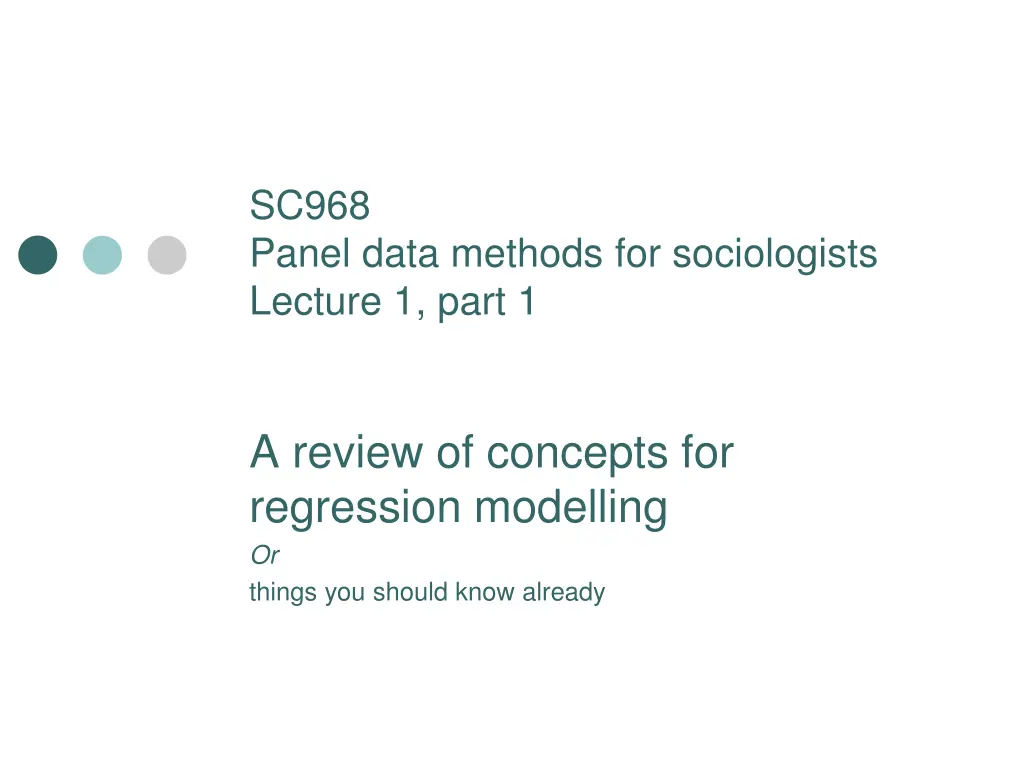 sc968 panel data methods for sociologists lecture n.w