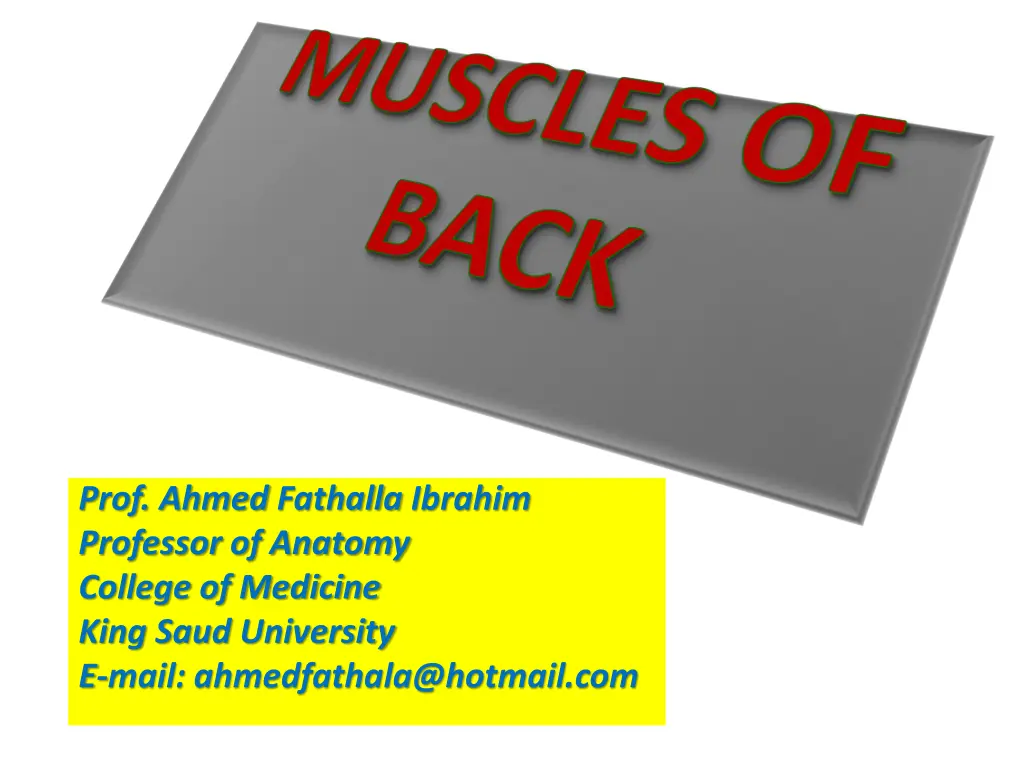 prof ahmed fathalla ibrahim professor of anatomy n.w