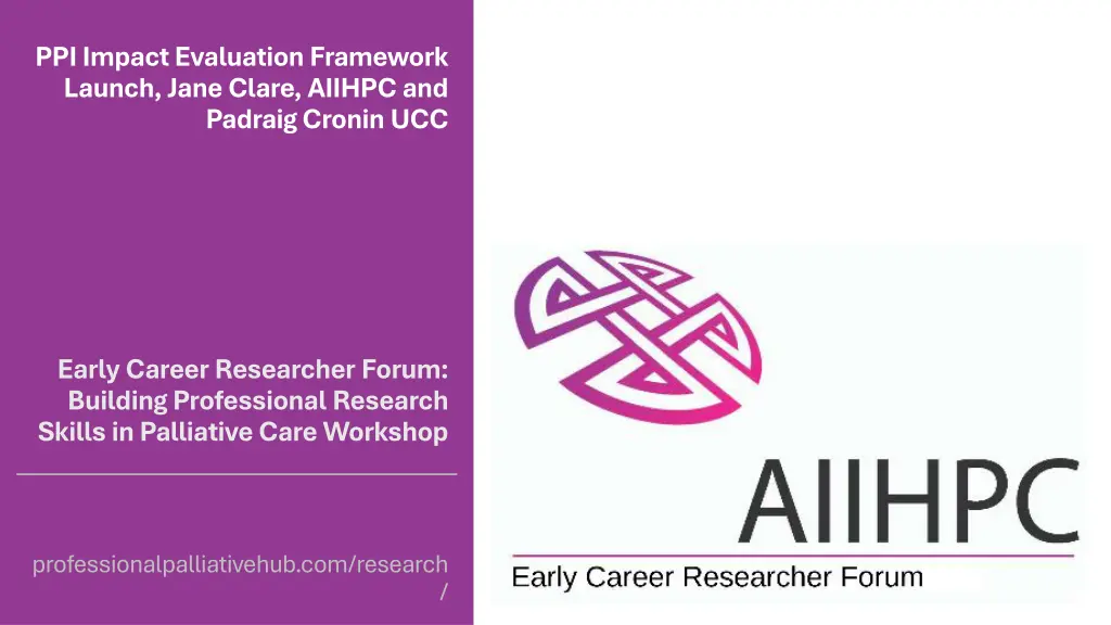 ppi impact evaluation framework launch jane clare n.w