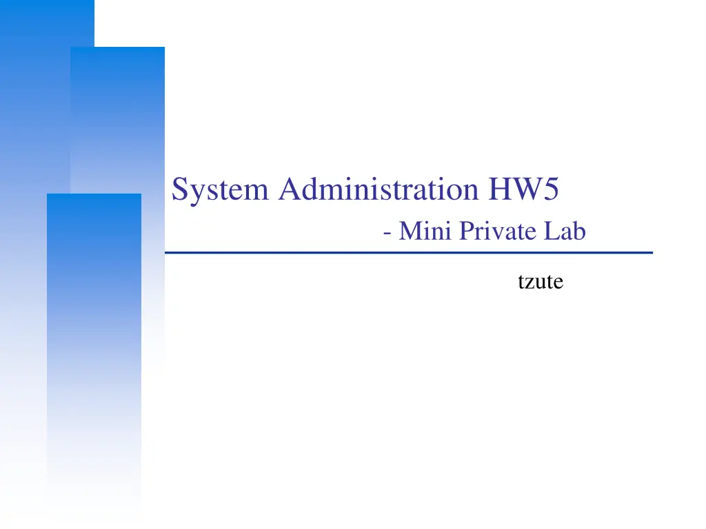 system administration hw5 n.w