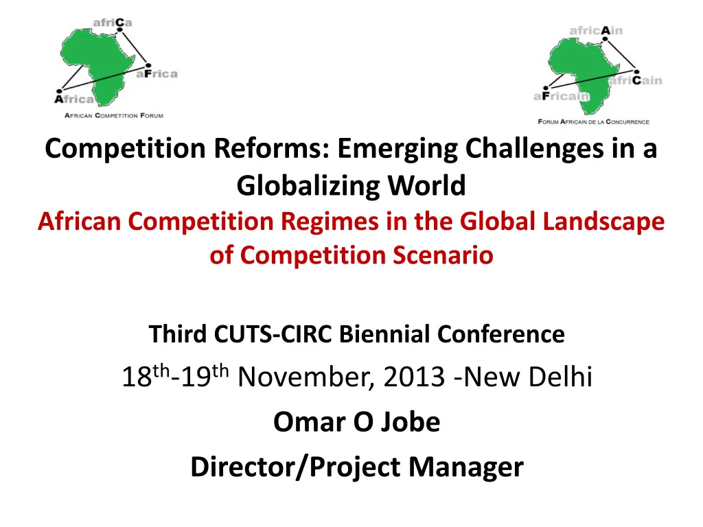 competition reforms emerging challenges n.w