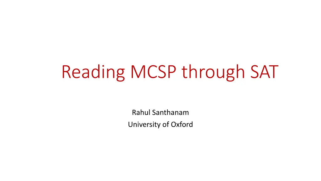 reading mcsp through sat n.w