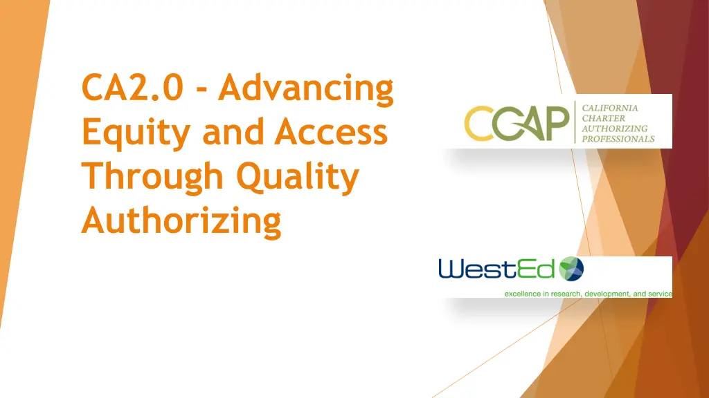 ca2 0 advancing equity and access through quality n.w