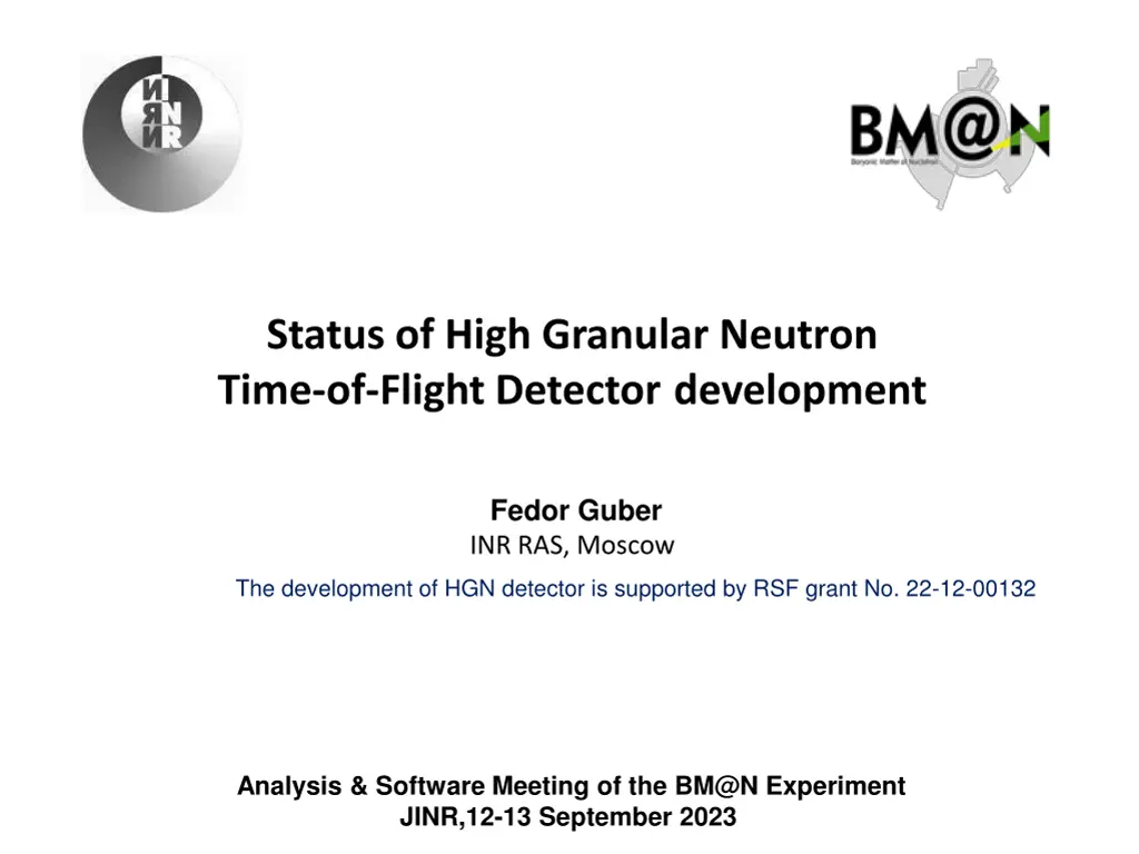 status of high granular neutron time of flight n.w