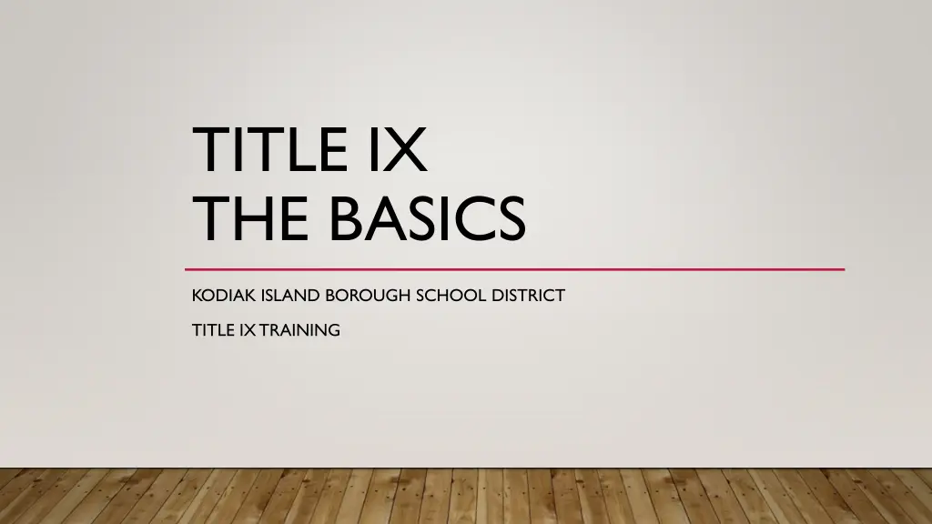 title ix the basics n.w