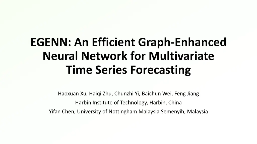 egenn an efficient graph enhanced neural network n.w