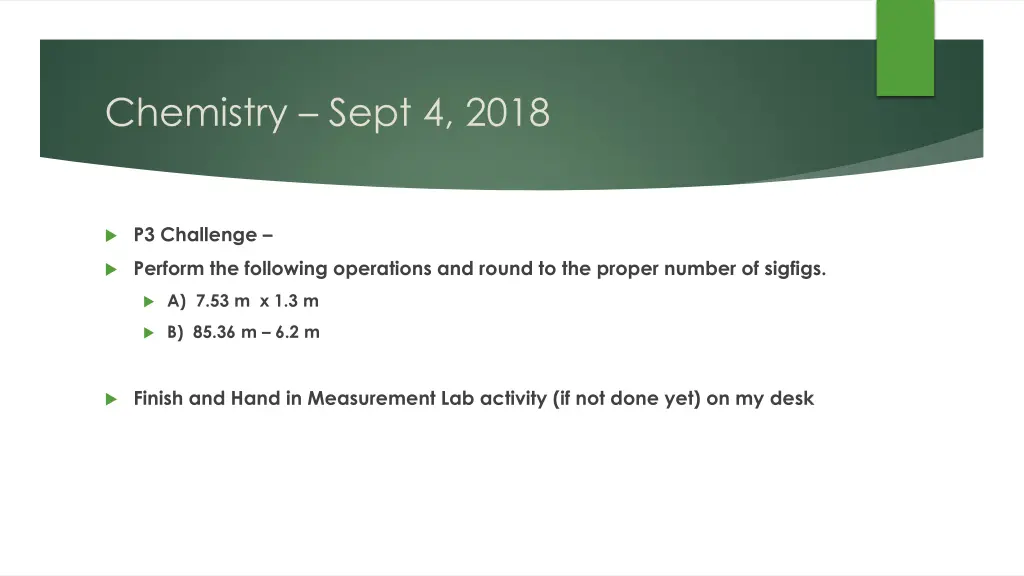 chemistry sept 4 2018 n.w