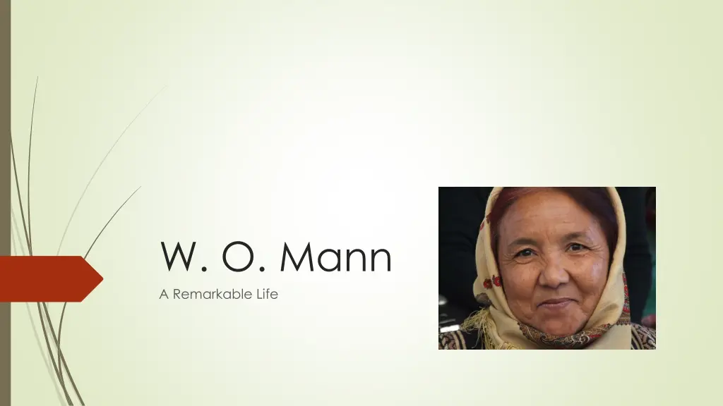 w o mann a remarkable life n.w