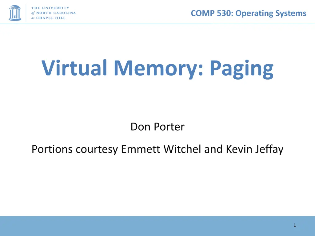 comp 530 operating systems n.w