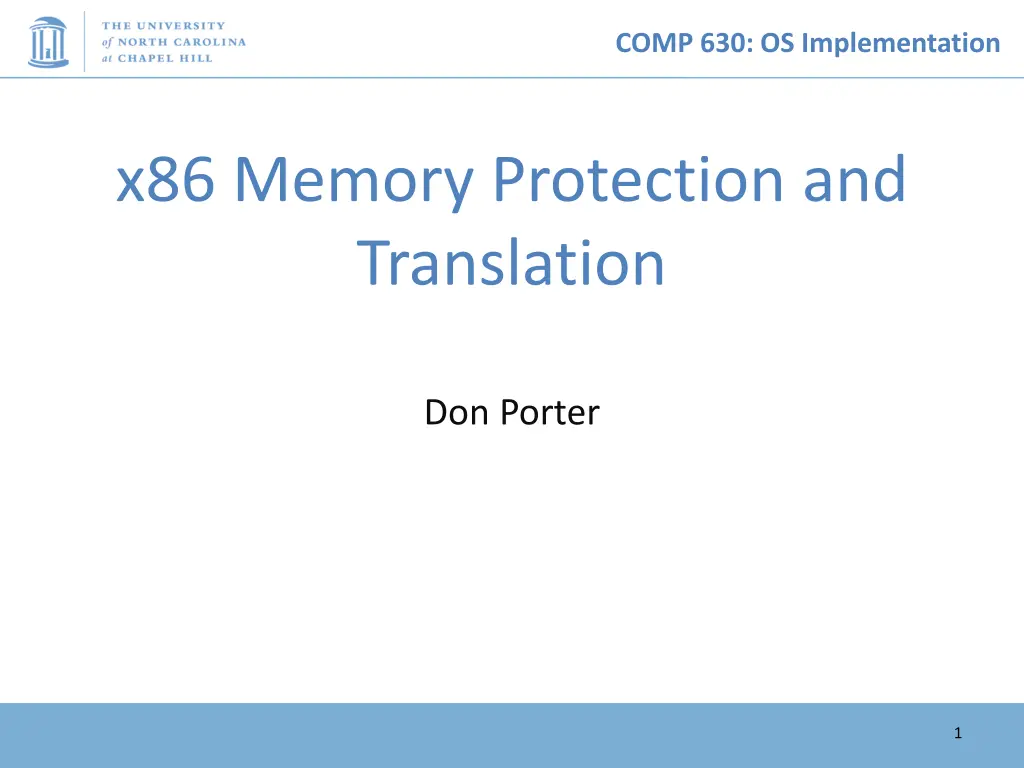 comp 630 os implementation n.w