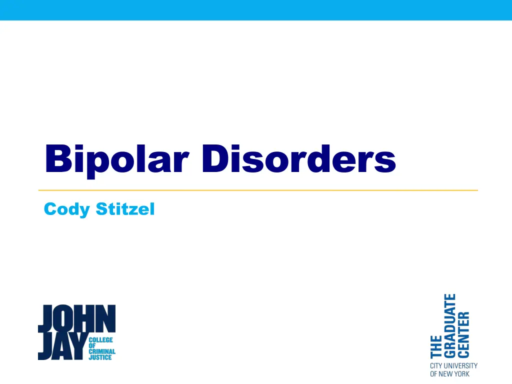 bipolar disorders n.w